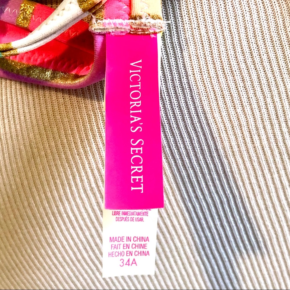 EUC VS Soiree Foil Stripe High Tie Bikini - Picture 8 of 12